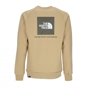 felpa girocollo uomo raglan redbox crewneck KHAKI STONE