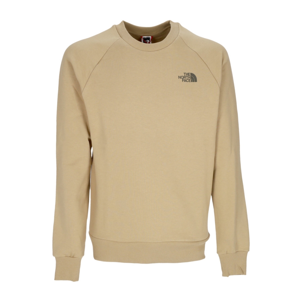 felpa girocollo uomo raglan redbox crewneck KHAKI STONE