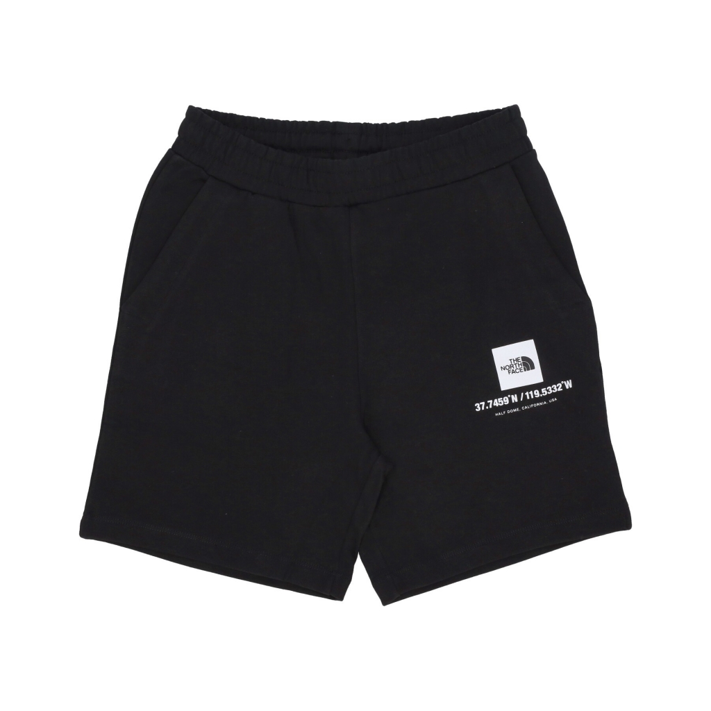 pantalone corto tuta uomo coordinates short BLACK