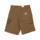 pantalone corto uomo double knee short HAMILTON BROWN RINSED