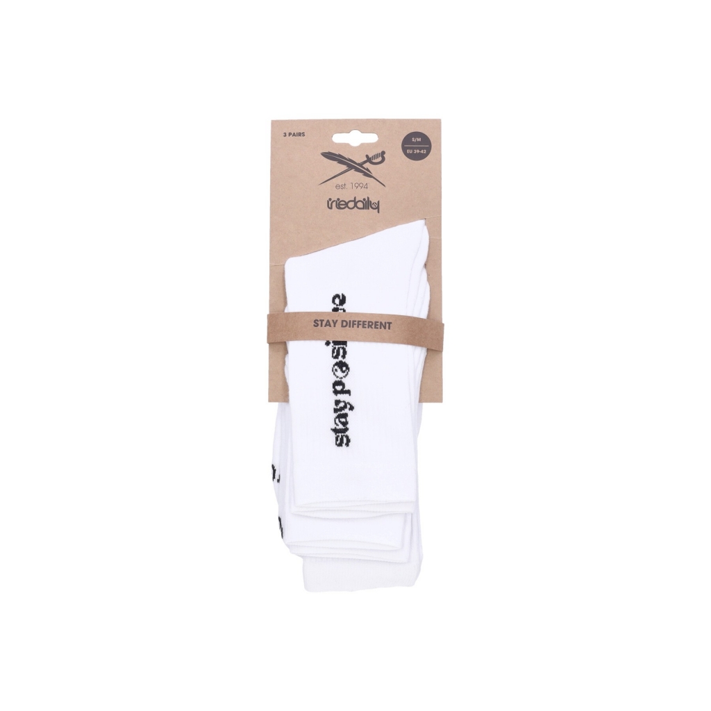 calza media uomo claim socks WHITE