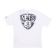 maglietta uomo nba infill team logo oversize tee bronet WHITE/BLACK