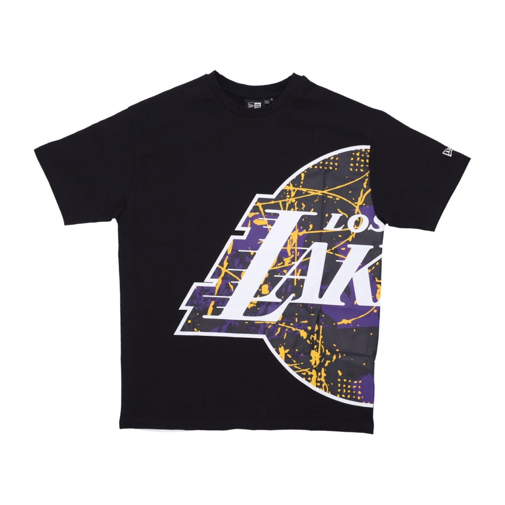 maglietta uomo nba large team logo oversize tee loslak BLACK/TRUE PURPLE