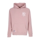 felpa cappuccio uomo mlb league essentials bp hoodie neyyan ROSE/WHITE