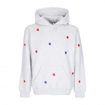 felpa cappuccio uomo seek sweat hoodie ASH HEATHER