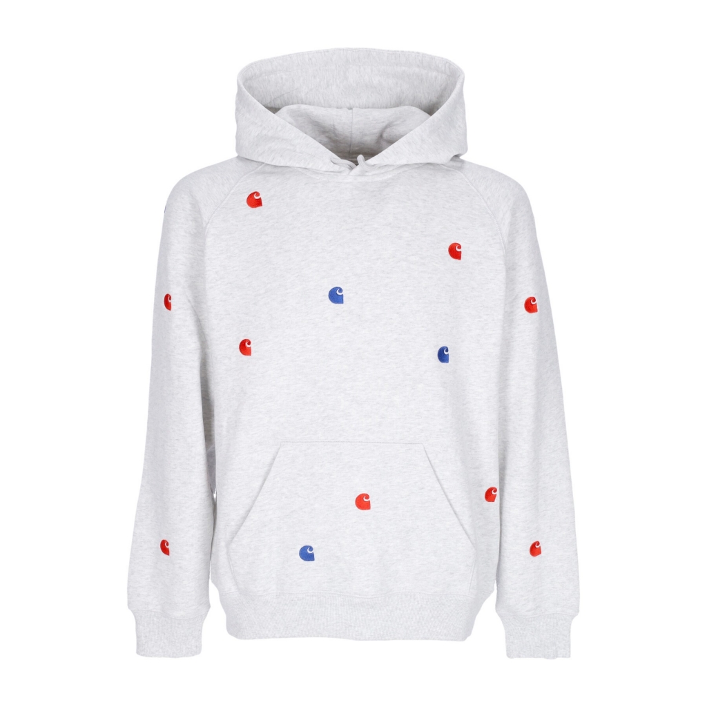 felpa cappuccio uomo seek sweat hoodie ASH HEATHER