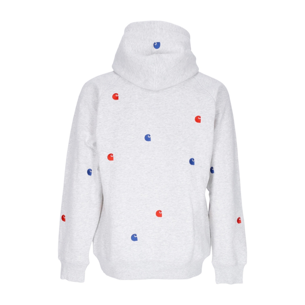 felpa cappuccio uomo seek sweat hoodie ASH HEATHER