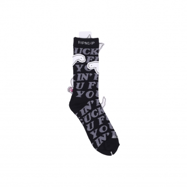 calza media uomo fuckin fuck socks BLACK