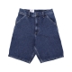 jeans corto uomo single knee short BLUE STONE WASHED