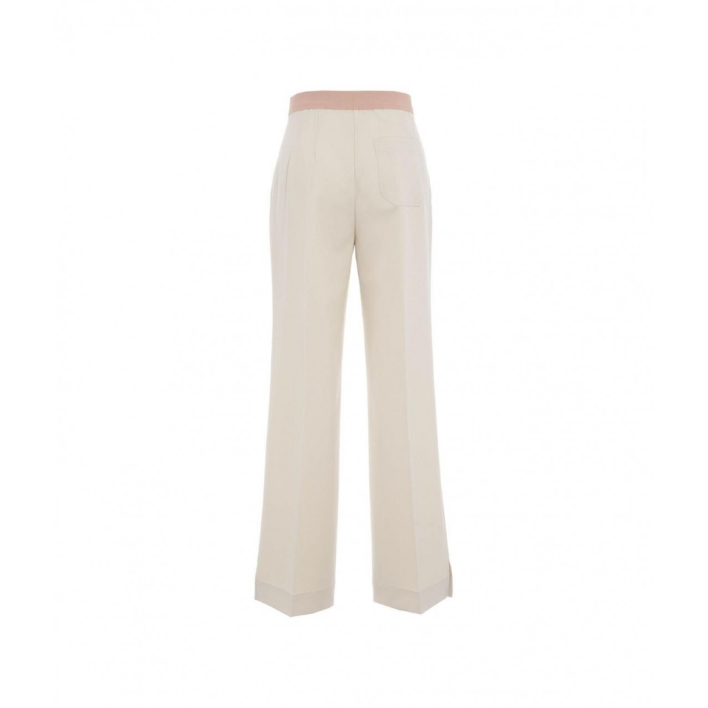 Pantalone a palazzo beige | Bowdoo.com