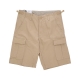 pantalone corto uomo aviation short DUSTY H BROWN RINSED