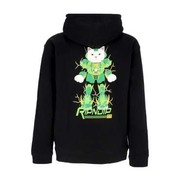 felpa cappuccio uomo nermbot hoodie BLACK