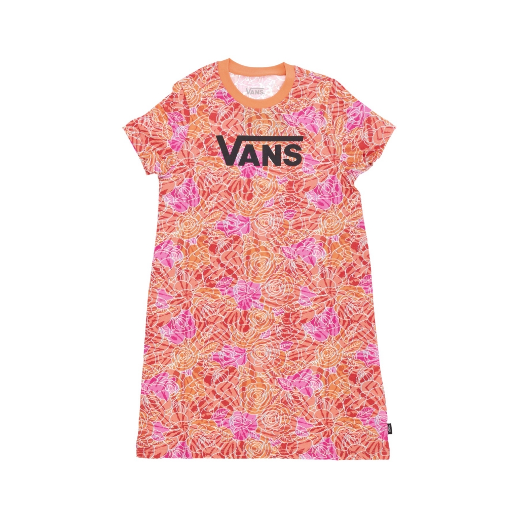 vestito ragazza rose tie dye tee dress CYCLAMEN