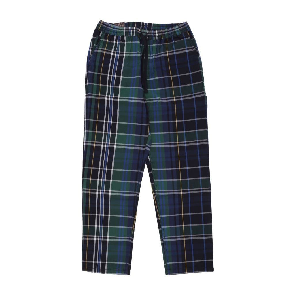 pantalone lungo uomo range loose tapered plaid pant BLACK/EDEN