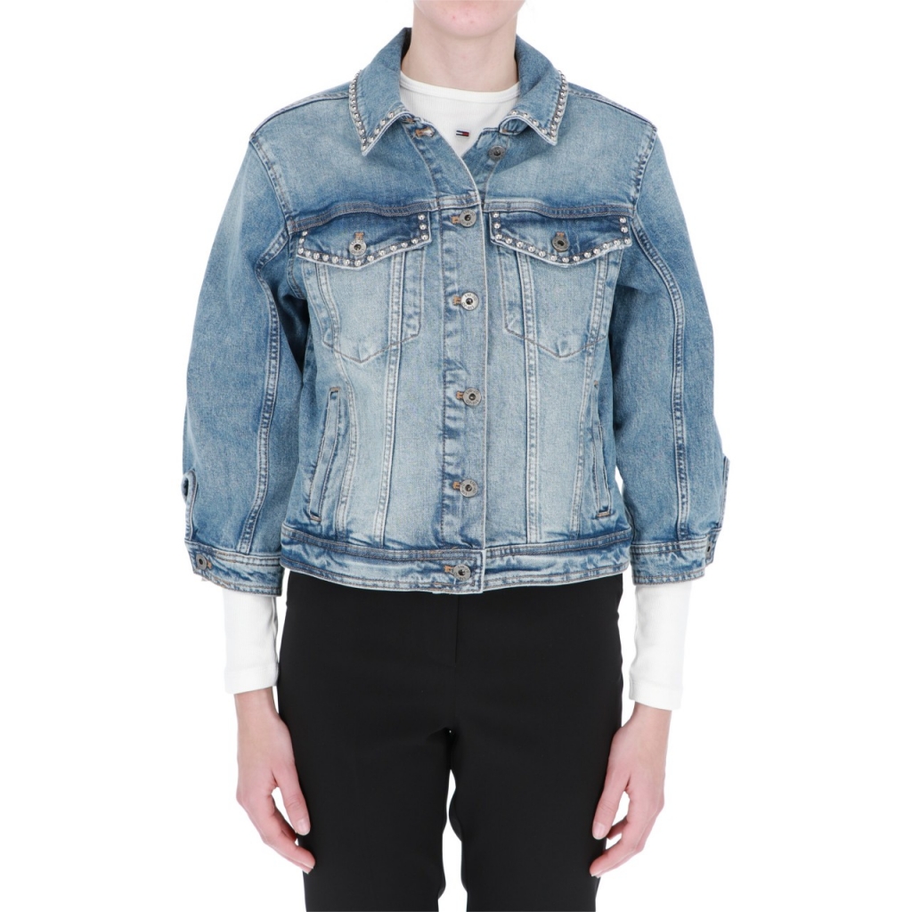 Giacca Liu Jo Jeans Donna Giubbino Over Denim DENIM BLUE