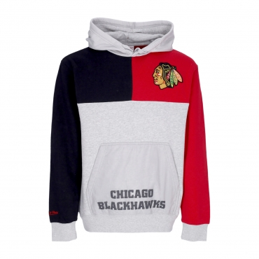 felpa cappuccio uomo nhl tie breaker fleece hoodie chibla GREY HEATHER/BLACK