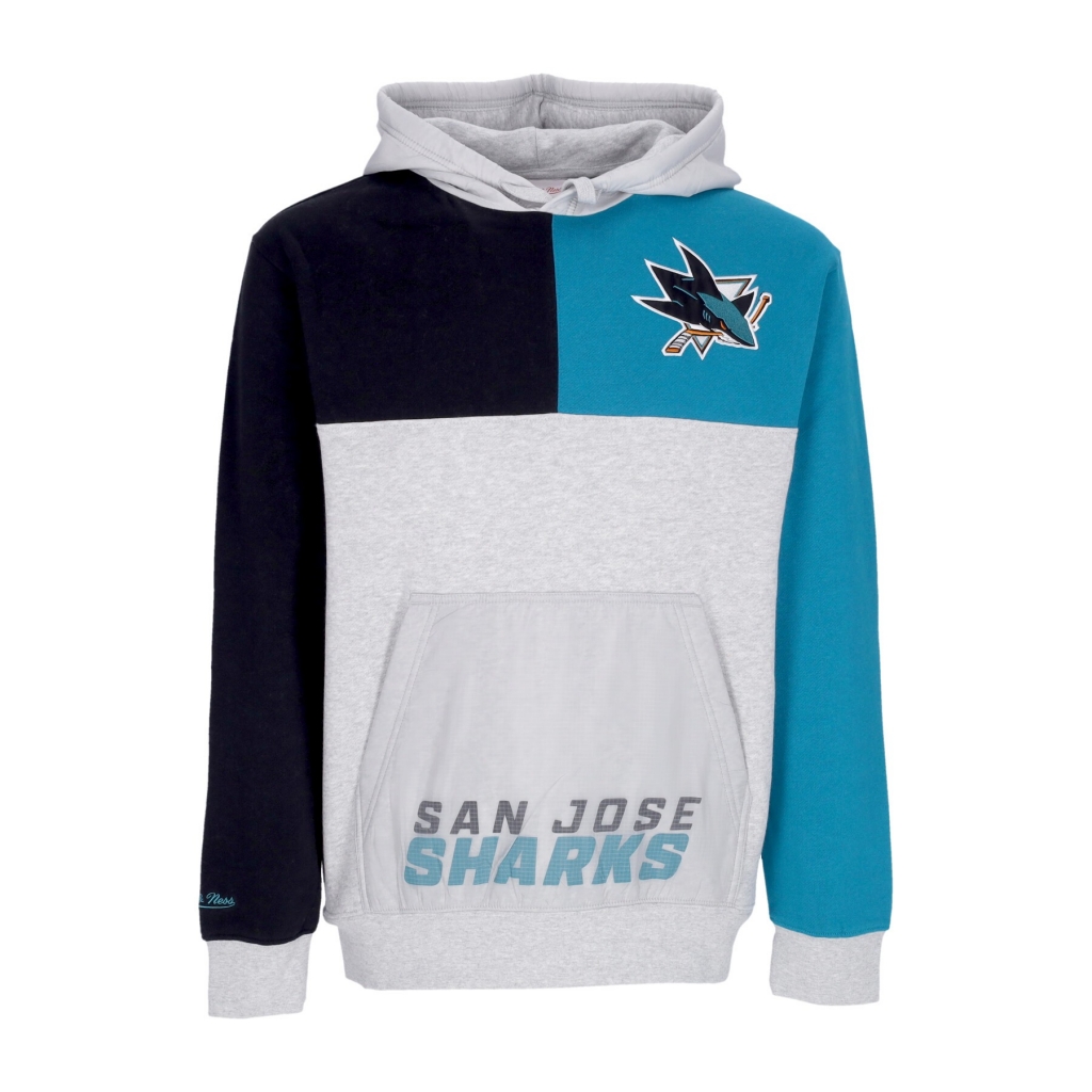 felpa cappuccio uomo nhl tie breaker fleece hoodie sajsha GREY HEATHER/BLACK