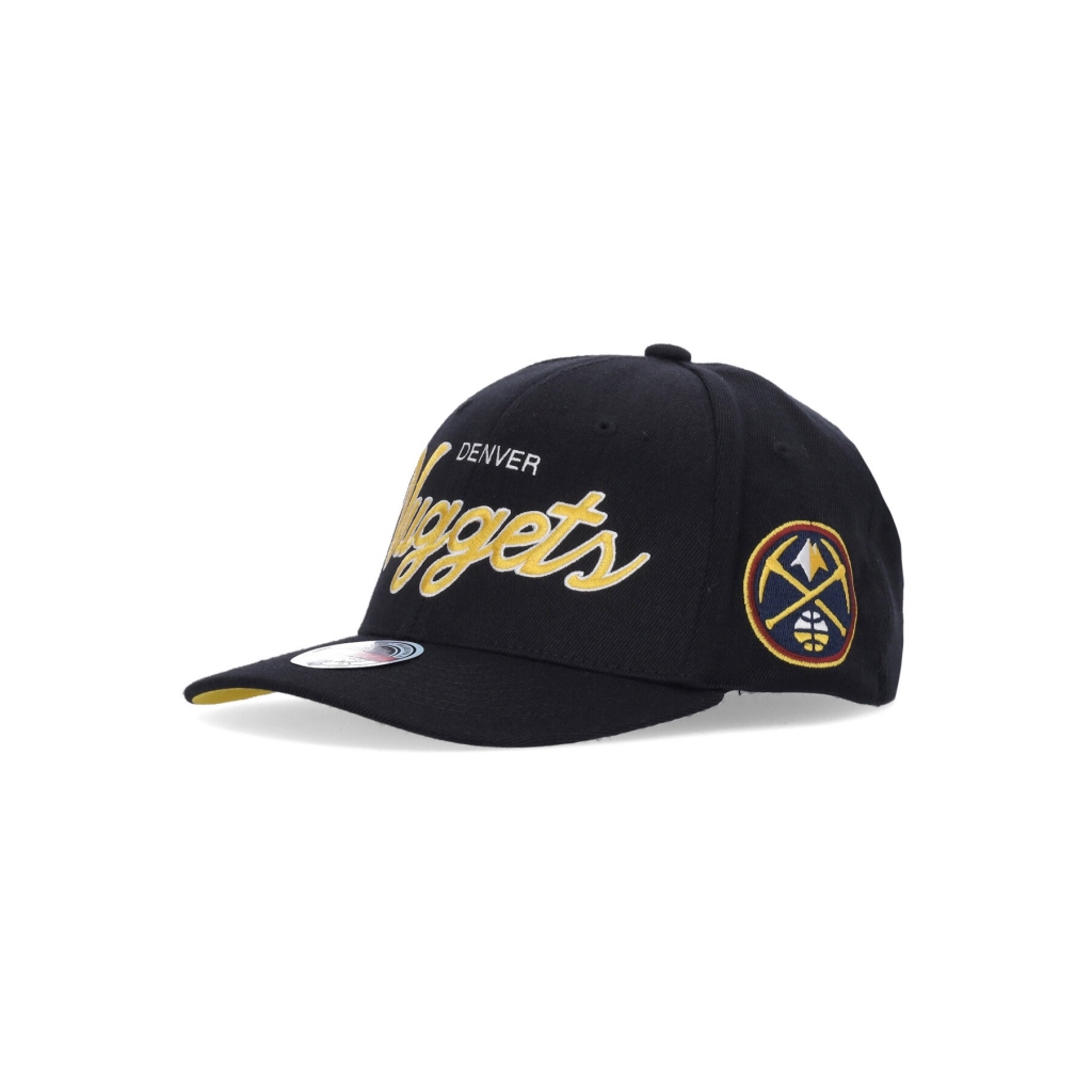 cappellino visiera curva uomo nba team script 20 stretch snapback dennug BLACK