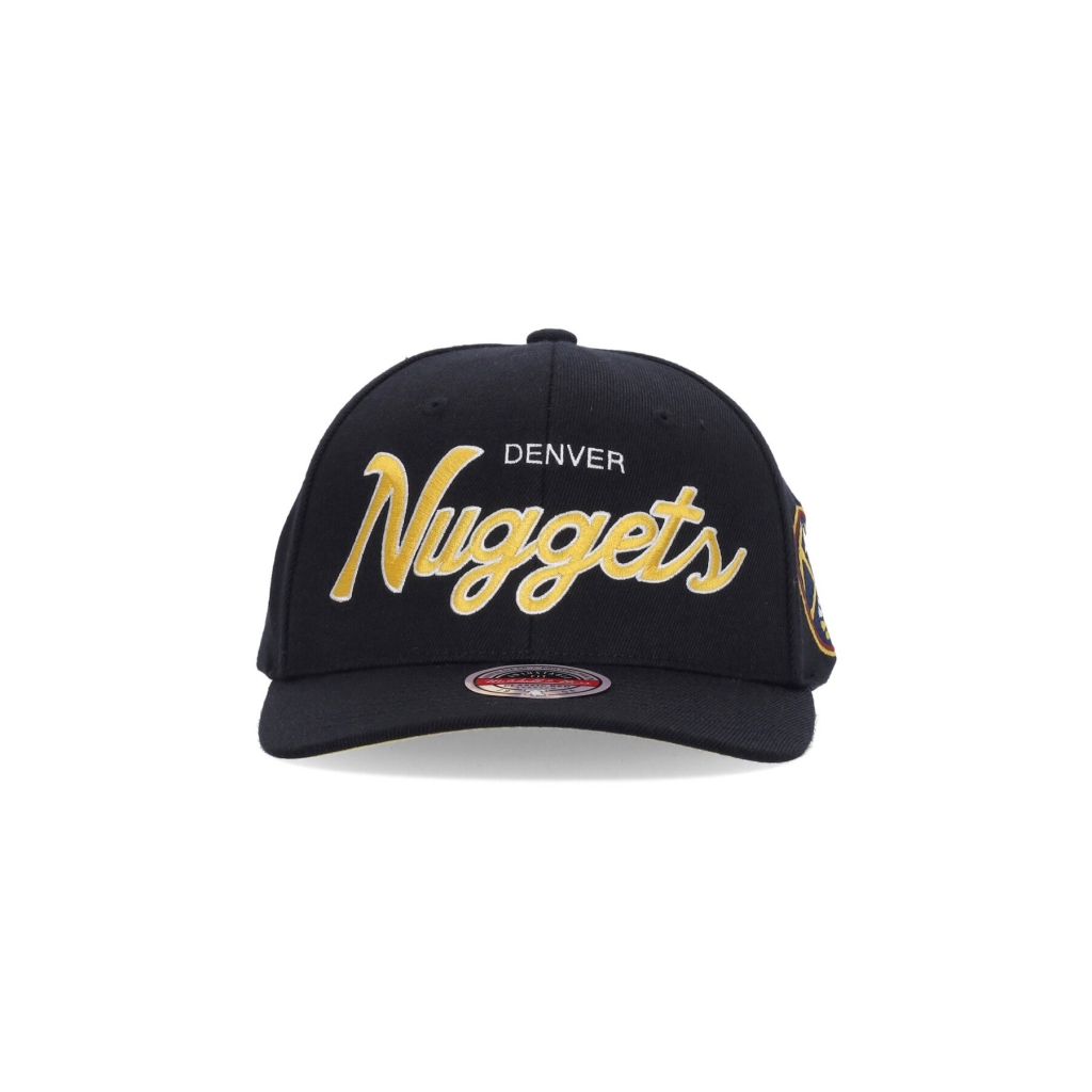 cappellino visiera curva uomo nba team script 20 stretch snapback dennug BLACK