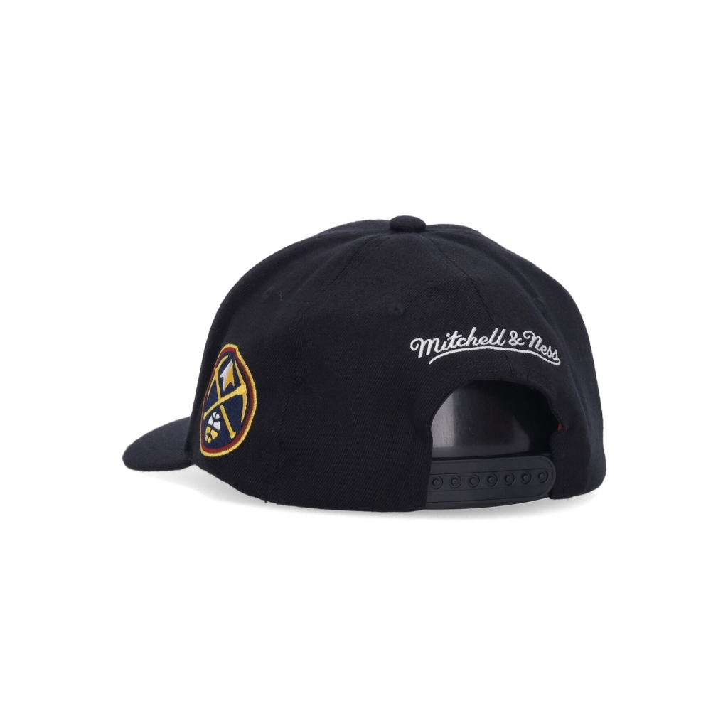 cappellino visiera curva uomo nba team script 20 stretch snapback dennug BLACK