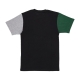 maglietta uomo colorblock varsity tee BLACK