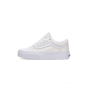 scarpa bassa ragazza old skool GLITTER WHITE