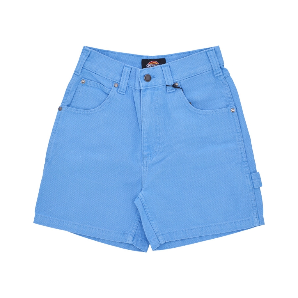 pantalone corto donna duck canvas short STONE WASHED AZURE