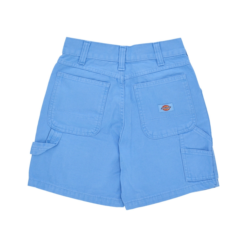 pantalone corto donna duck canvas short STONE WASHED AZURE