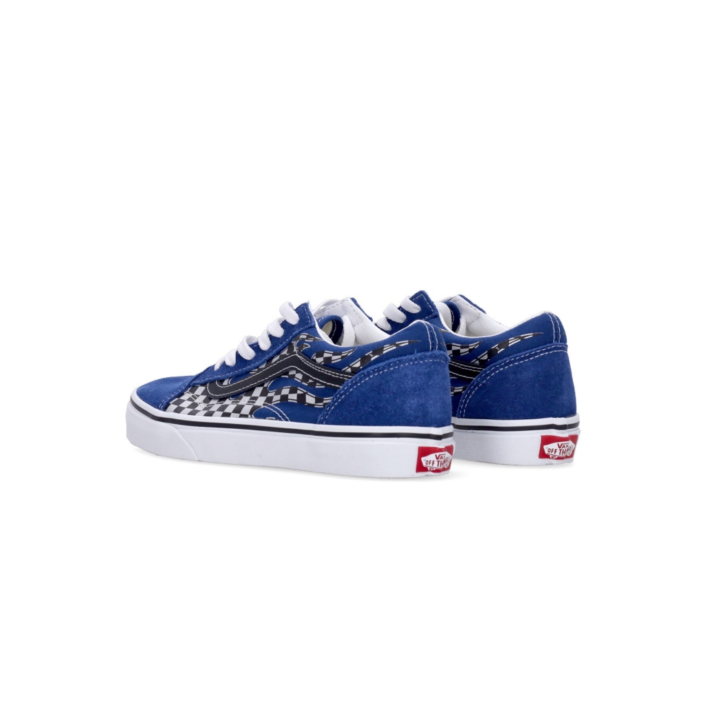 scarpa bassa ragazzo old skool REFLECT CHECK FLAME/TRUE BLUE