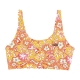 top donna flying v print bra SUN BAKED