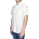 Camicia Tommy Hilfiger Jeans Uomo Linen Camp YBR WHITE