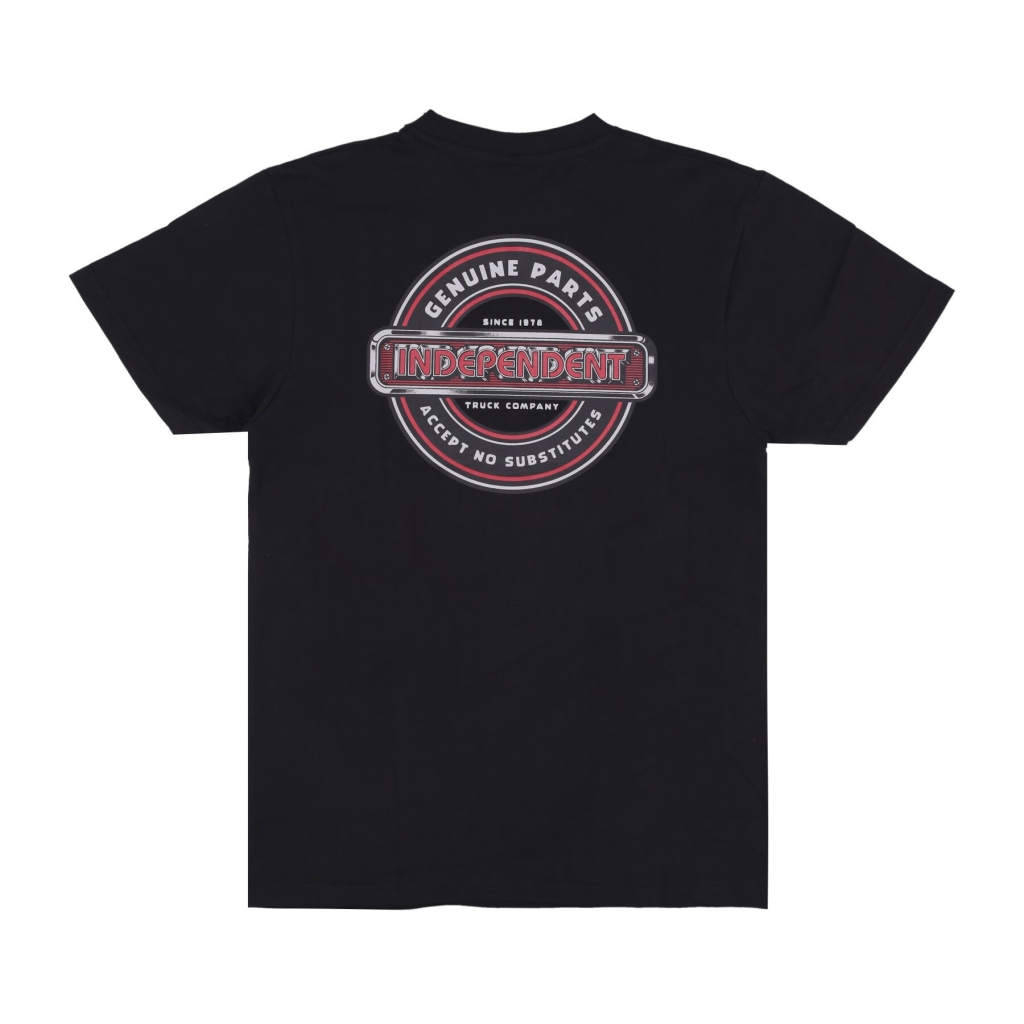 maglietta uomo accept no substitutes tee BLACK