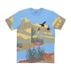 maglietta uomo horizon aop tee BLUE