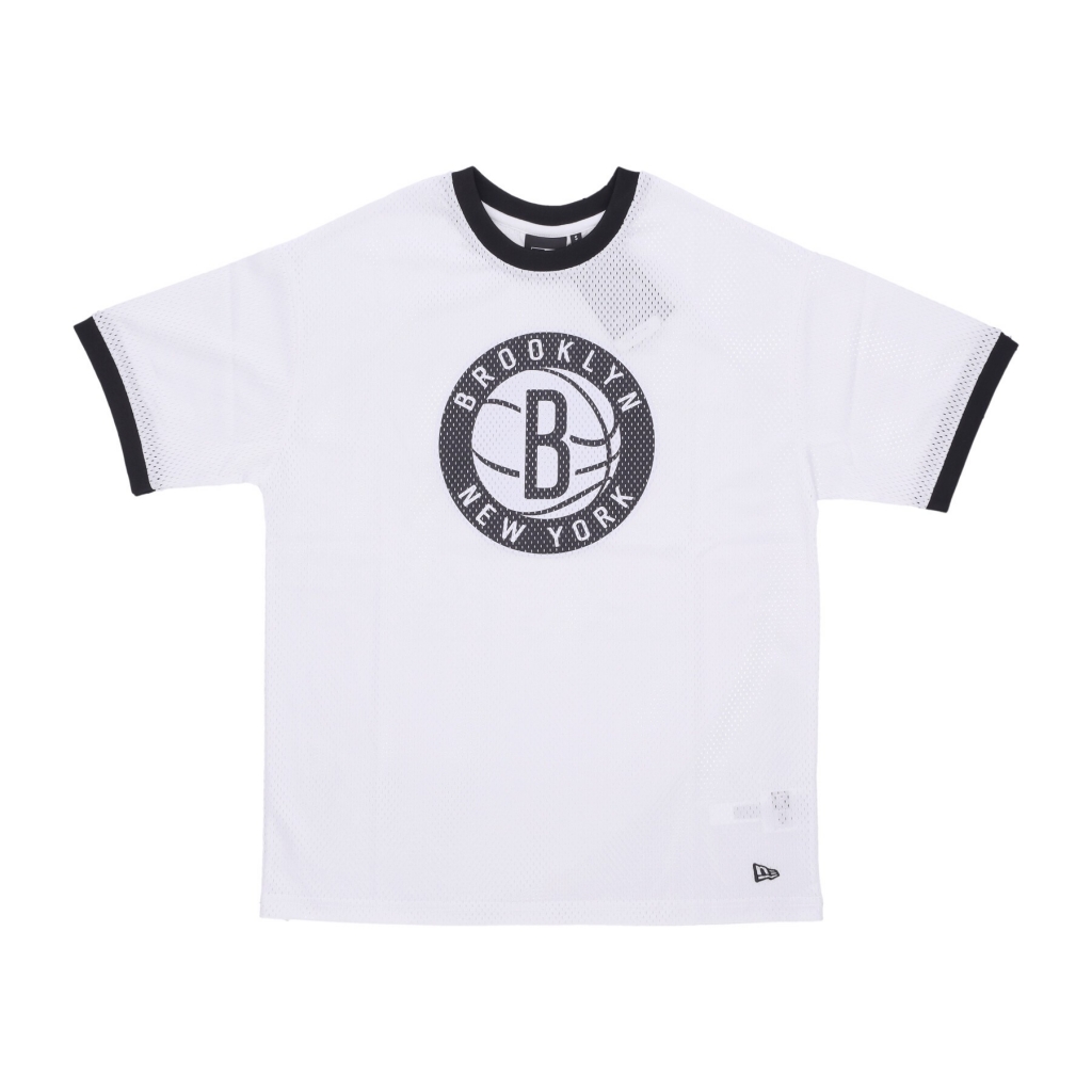 maglietta uomo nba team logo mesh os tee bronet WHITE/BLACK