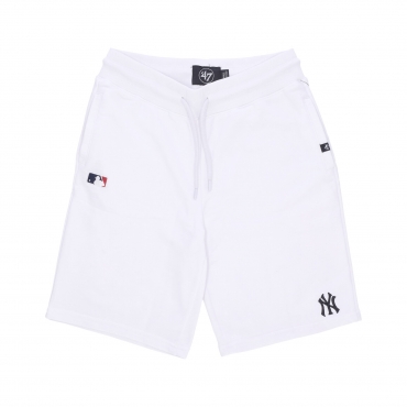 pantalone corto tuta uomo mlb emb helix base runner shorts neyyan WHITE WASH