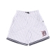 pantaloncino tipo basket uomo mlb pinstriped grafton shorts dettig WHITE WASH