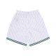 pantaloncino tipo basket uomo mlb pinstriped grafton shorts oakath WHITE WASH