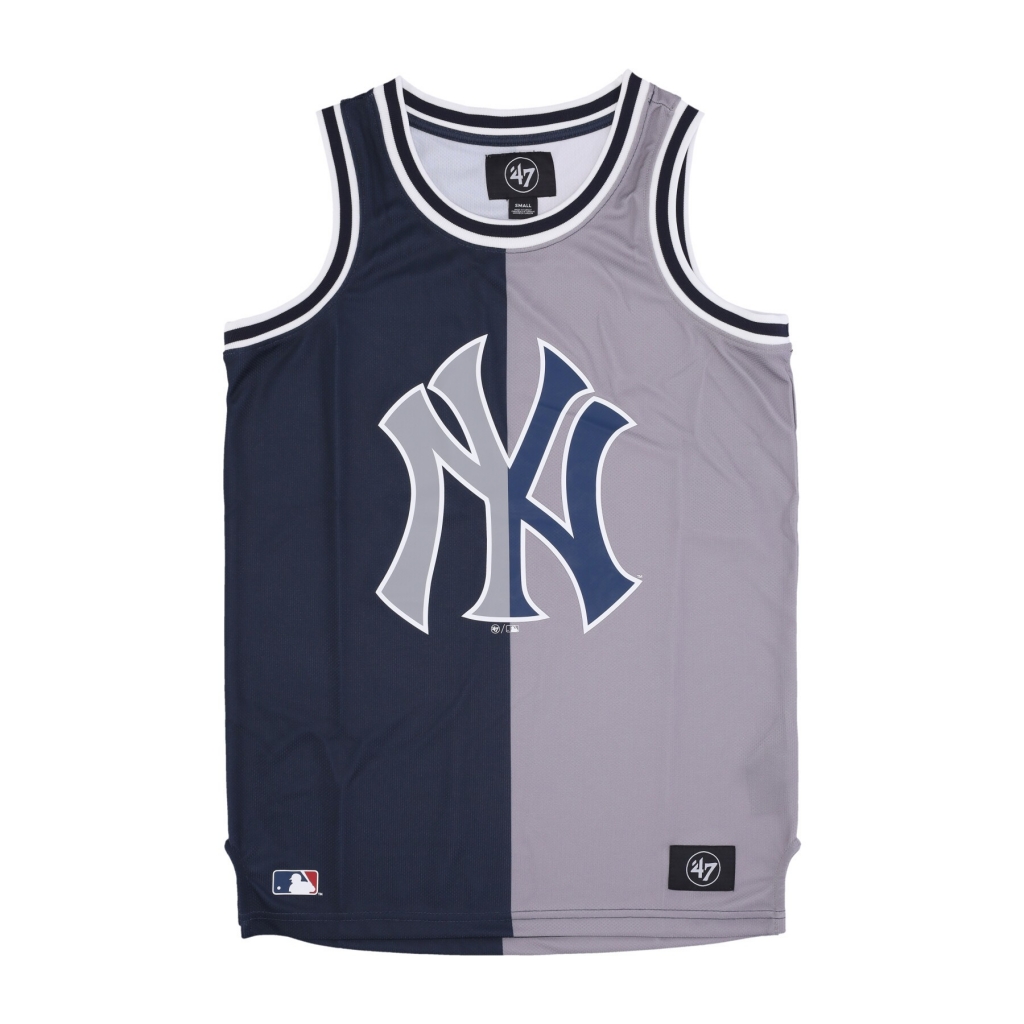 47 MLB New York Yankees Pinstriped Grafton Sleeveless T-Shirt White