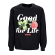 felpa girocollo uomo feliz crewneck BLACK