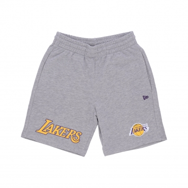 pantalone corto tuta uomo nba team logo shorts loslak HEATHER GREY/AUTHENTIC GOLD