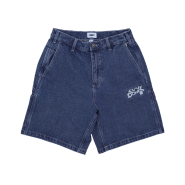 jeans corto uomo time carpenter denim short STONEWASH INDIGO