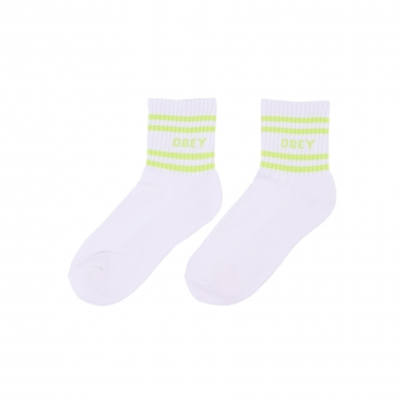 OBEY - calza media uomo coop sock WHITE/BLACK - Calze e Calzini, Bo