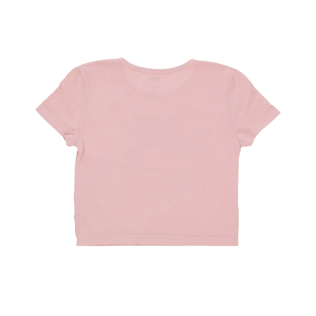 maglietta corta donna watering can cherub cropped chloe fitted tee PINK CLAY