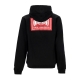 felpa cappuccio uomo indy label hoodie BLACK