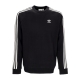 felpa girocollo uomo 3-stripes crewneck BLACK