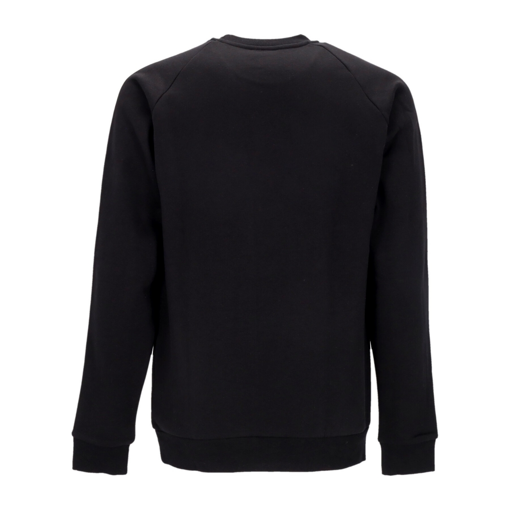 felpa girocollo uomo 3-stripes crewneck BLACK