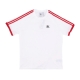 maglietta uomo 3-stripes tee WHITE/BETTER SCARLET