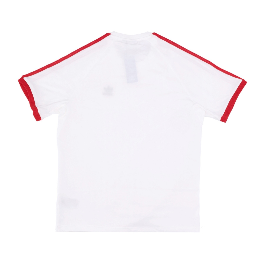 maglietta uomo 3-stripes tee WHITE/BETTER SCARLET