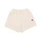 pantalone corto tuta donna essentials french terry short WONDER WHITE