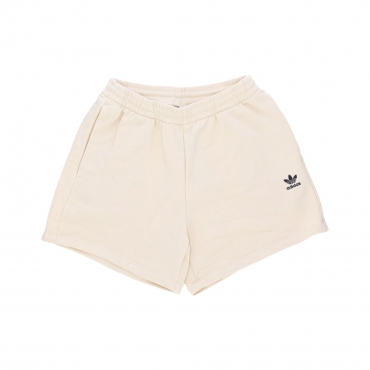 pantalone corto tuta donna essentials french terry short WONDER WHITE